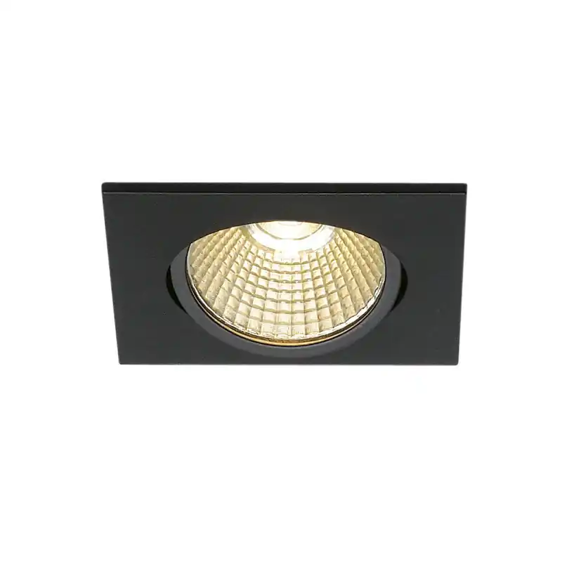 NEW TRIA 68, encastré de plafond carré, noir mat, LED, 7,2W, 1800-3000K, clips/lames ressorts, Dim To warm, variable