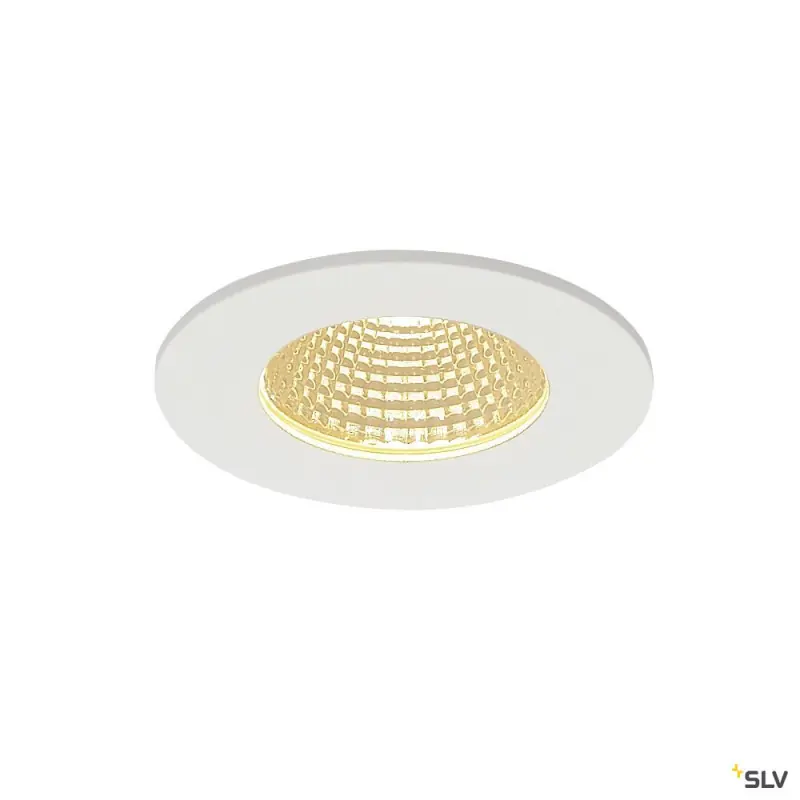 PATTA-I, encastré de plafond intérieur/extérieur, rond, blanc mat, LED, 11W, 3000K, IP20/IP65, RT 2012, variable
