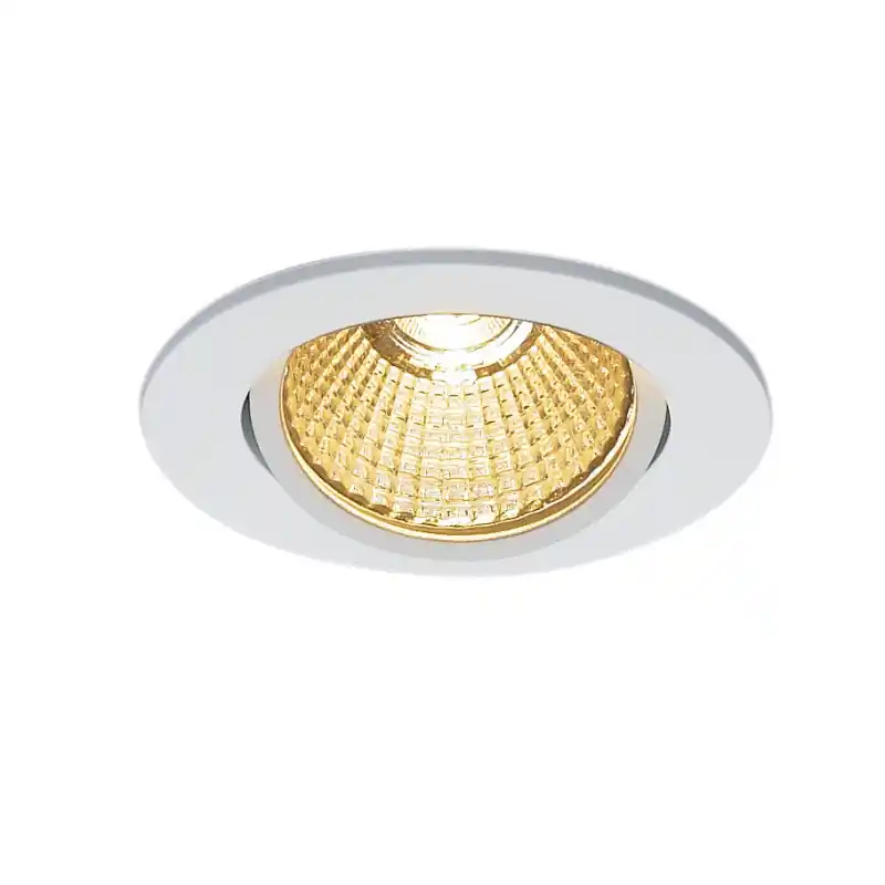 NEW TRIA 68, encastré de plafond intérieur, simple, rond, blanc mat, LED, 11W, 2700K, clips ressorts, variable