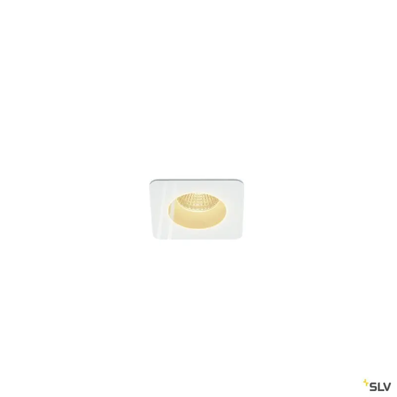 PATTA-F, encastré de plafond intérieur/extérieur, carré, blanc, LED, 11W, 3000K, IP20/IP65, RT 2012, variable