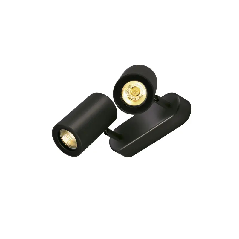 ENOLA B, applique et plafonnier intérieur, double, noir, GU10/QPAR51, 2x 50W max, inclinable à 100 deg