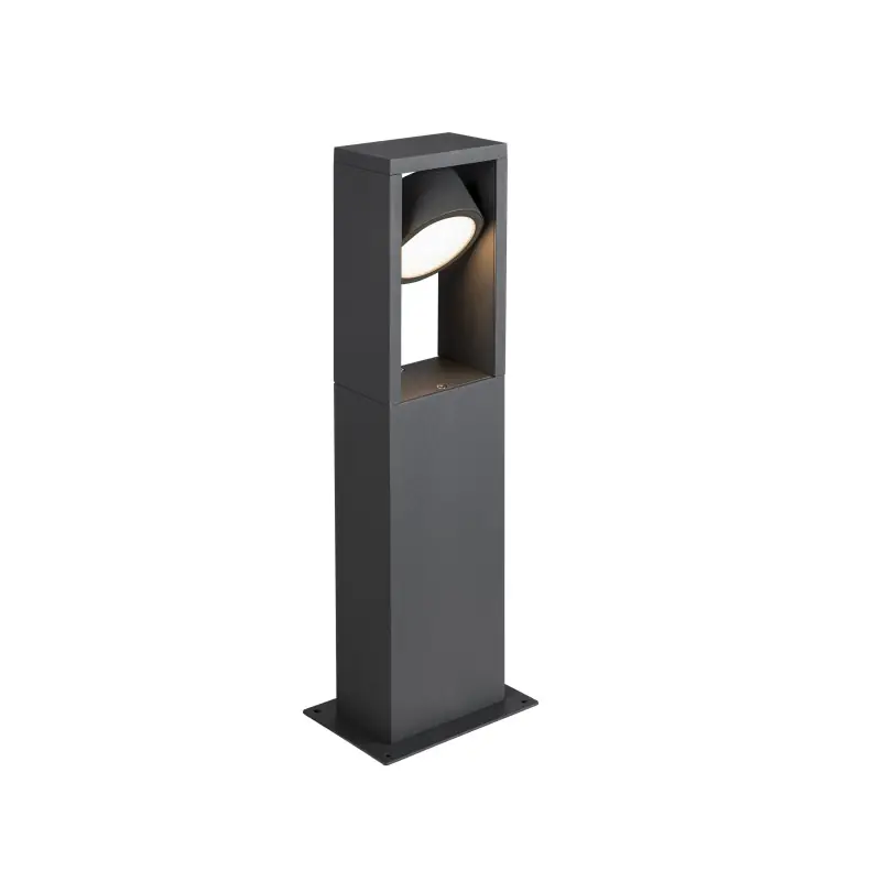 ESKINA FRAME 45, borne extérieure, simple, anthracite, LED, 15W, 3000/4000K, IP65, interrupteur CCT