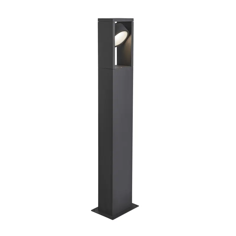 ESKINA FRAME 75, borne extérieure, simple, anthracite, LED, 15W, 3000/4000K, IP65, interrupteur CCT