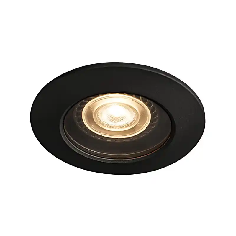 VARU, encastré de plafond intérieur/extérieur, noir, GU10/LED GU10 51mm, 5W max, IP20/IP65, RT 2012