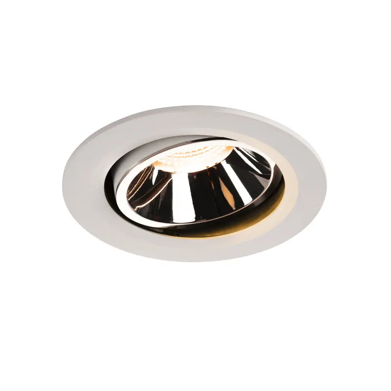 NUMINOS® MOVE L, encastré de plafond intérieur, orientable, 40 deg , blanc/chrome, LED, 25,41W, 2700K