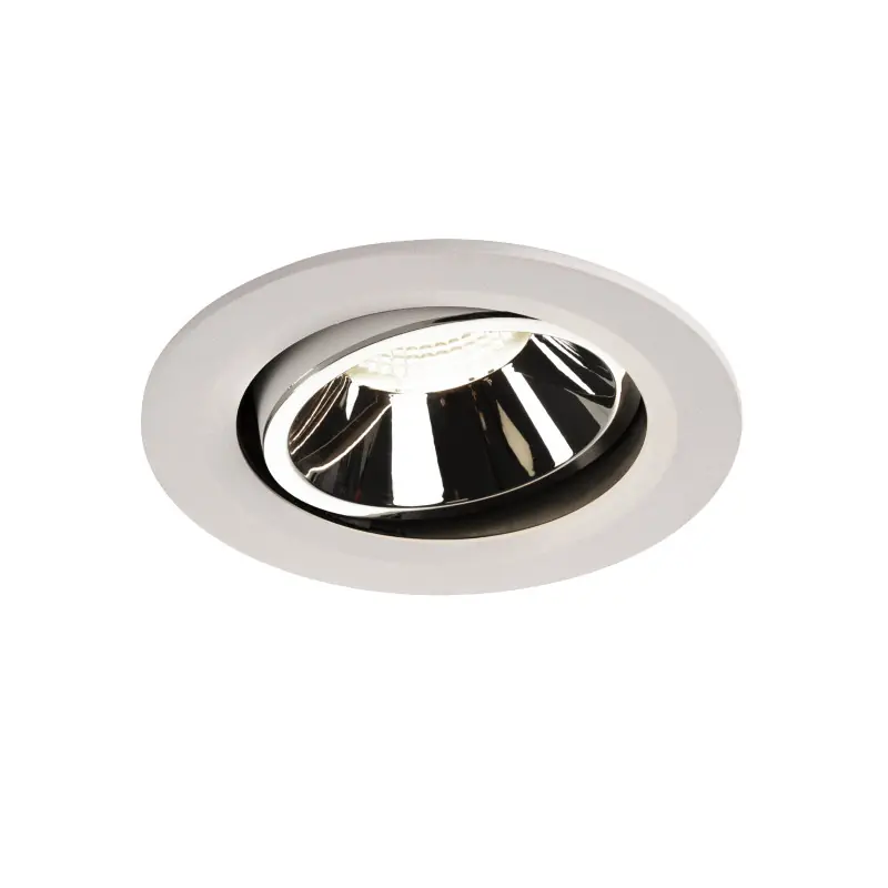 NUMINOS® MOVE L, encastré de plafond intérieur, orientable, 40 deg , blanc/chrome, LED, 25,41W, 4000K