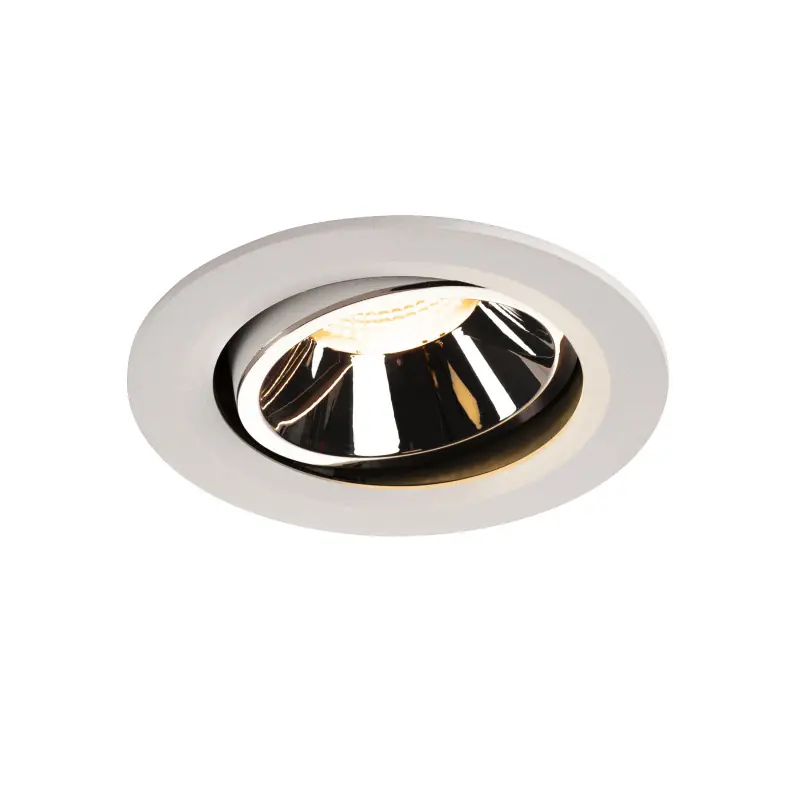 NUMINOS® MOVE L, encastré de plafond intérieur, orientable, 55 deg , blanc/chrome, LED, 25,41W, 3000K