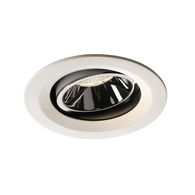 NUMINOS® MOVE M, encastré de plafond intérieur, orientable, 40 deg , blanc/chrome, LED, 17,55W, 4000K