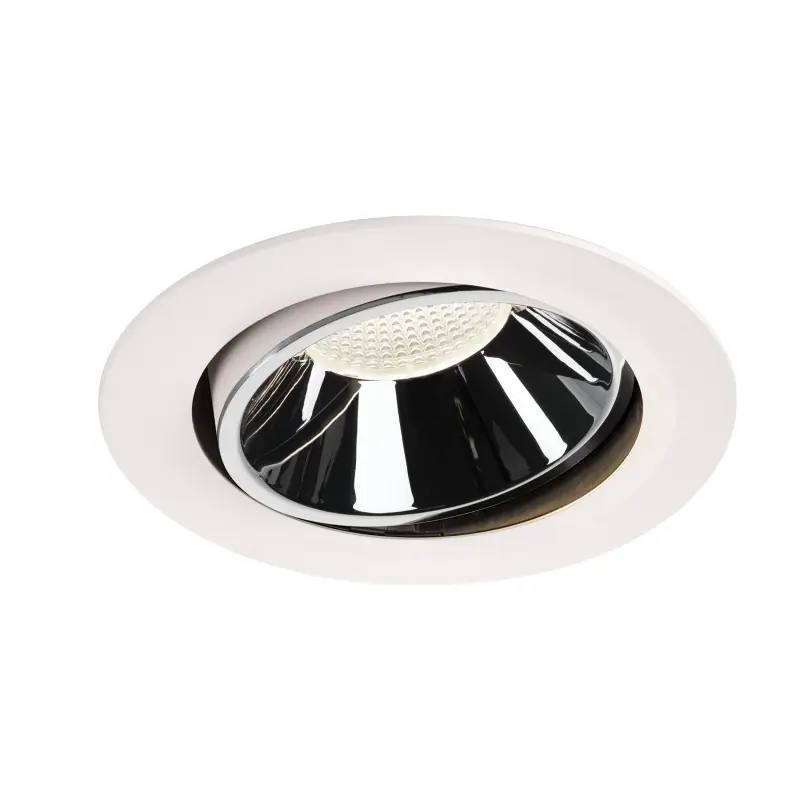 NUMINOS® MOVE XL, encastré de plafond intérieur, orientable, 40 deg , blanc/chrome, LED, 37,4W, 4000K
