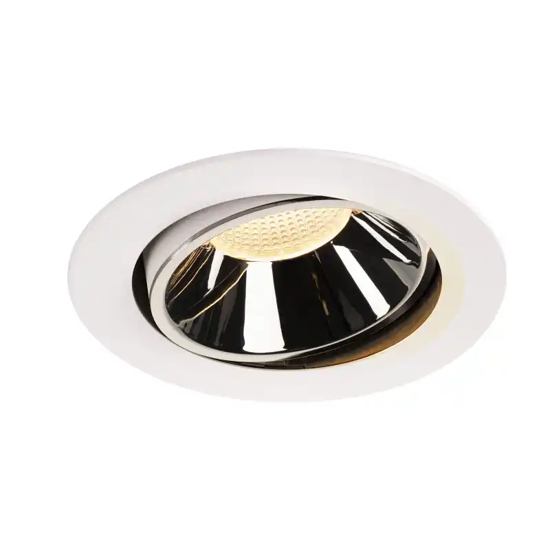 NUMINOS® MOVE XL, encastré de plafond intérieur, orientable, 55 deg , blanc/chrome, LED, 37,4W, 3000K