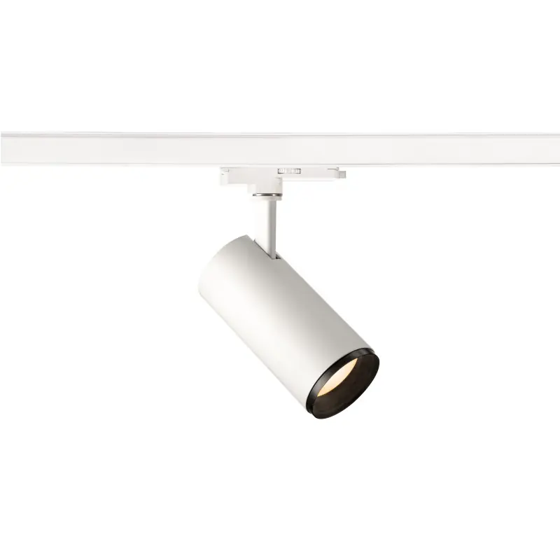 NUMINOS® M, spot pour rail 3 allumages intérieur, 24 deg , blanc/noir, LED, 20W, 3000K, variable Dali