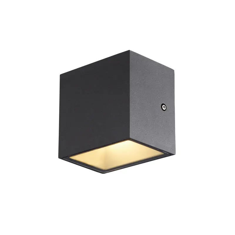 SITRA CUBE, applique extérieure, S, simple, anthracite, LED, 6,2W, 3000K/4000K, IP44, CCT Switch