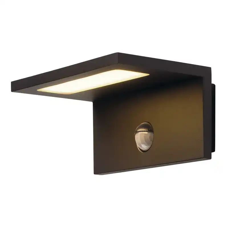 ANGOLUX SENSOR, applique extérieure, anthracite, LED, 9,8W, 3000K, IP44, détecteur de mouvements