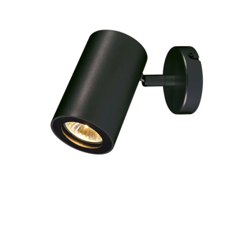 ENOLA B, applique et plafonnier intérieur, simple, noir, GU10/QPAR51, 50W max, inclinable à 100 deg
