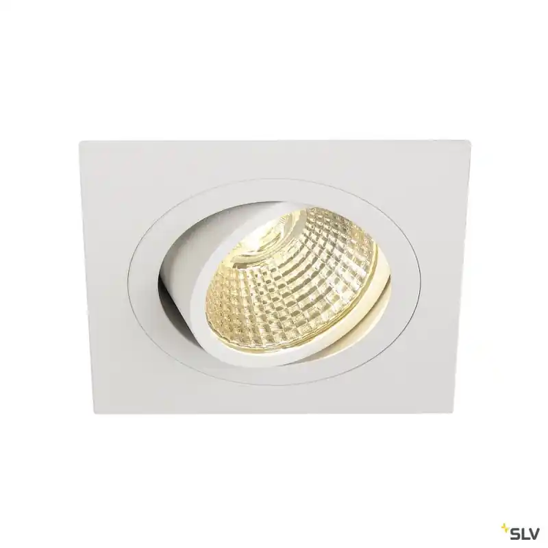 NEW TRIA 77, encastré de plafond intérieur, simple, carré, blanc, LED, 8W, 2700K, clips ressorts