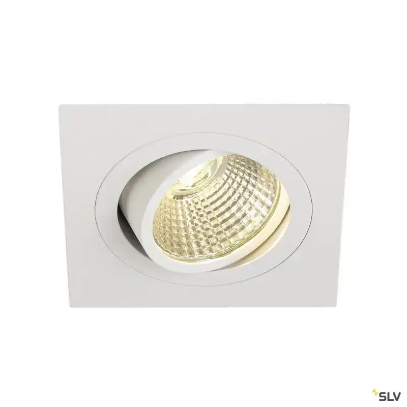 NEW TRIA 77, encastré de plafond intérieur, simple, carré, blanc, LED, 8W, 3000K, clips ressorts