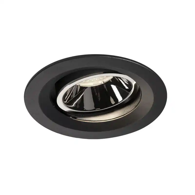 NUMINOS® MOVE M, encastré de plafond intérieur, orientable, 55 deg , noir/chrome, LED, 17,55W, 4000K