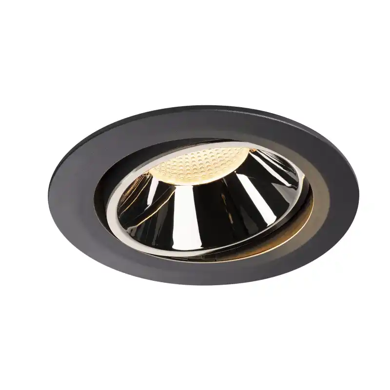 NUMINOS® MOVE XL, encastré de plafond intérieur, orientable, 40 deg , noir/chrome, LED, 37,4W, 3000K