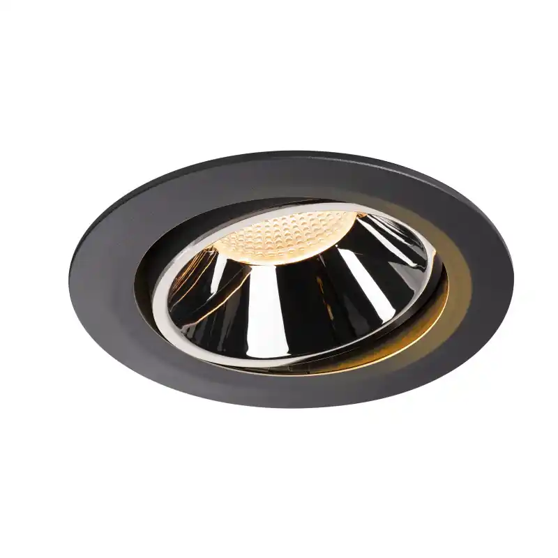 NUMINOS® MOVE XL, encastré de plafond intérieur, orientable, 55 deg , noir/chrome, LED, 37,4W, 2700K