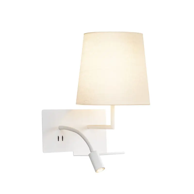 SOMNILA FLEX, applique intérieure, liseuse, version droite, blanc, LED, 3W, 3000K, avec port USB