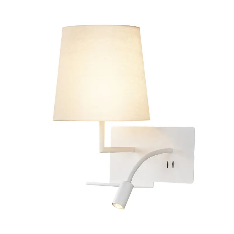 SOMNILA FLEX, applique intérieure, liseuse, version gauche, blanc, LED, 3W, 3000K, avec port USB