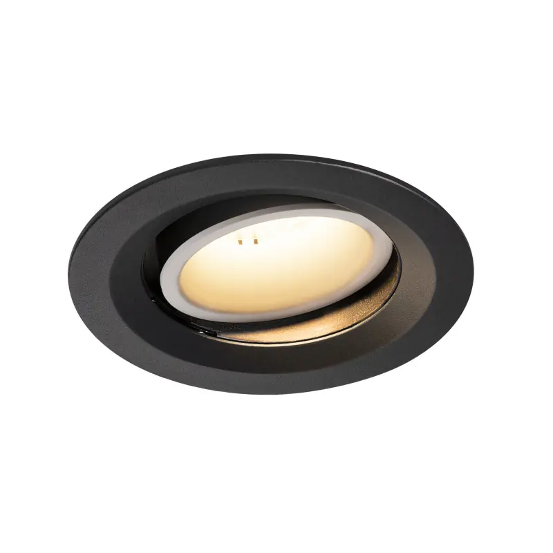 NUMINOS® MOVE M, encastré de plafond intérieur, orientable, 20 deg , noir/blanc, LED, 17,55W, 3000K