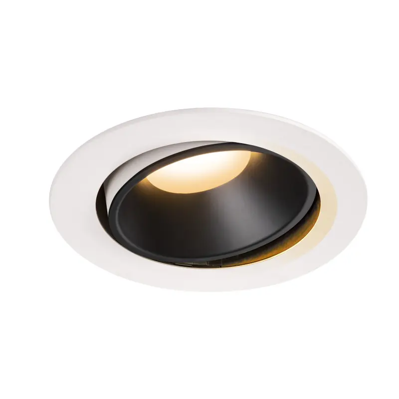 NUMINOS® MOVE XL, encastré de plafond intérieur, orientable, 55 deg , blanc/noir, LED, 37,4W, 2700K
