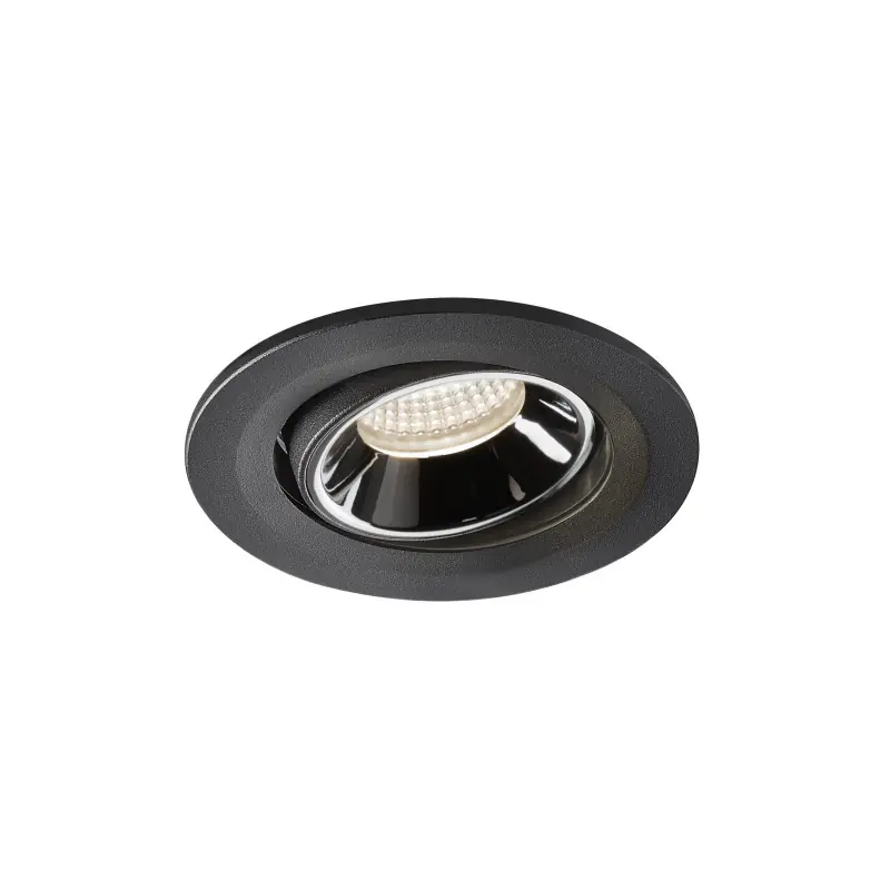 NUMINOS® MOVE S, encastré de plafond intérieur, orientable, 55 deg , noir/chrome, LED, 8,6W, 4000K