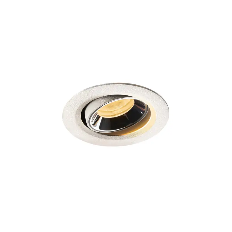 NUMINOS® MOVE XS, encastré de plafond intérieur, orientable, 55 deg , blanc/chrome, LED, 7W, 2700K