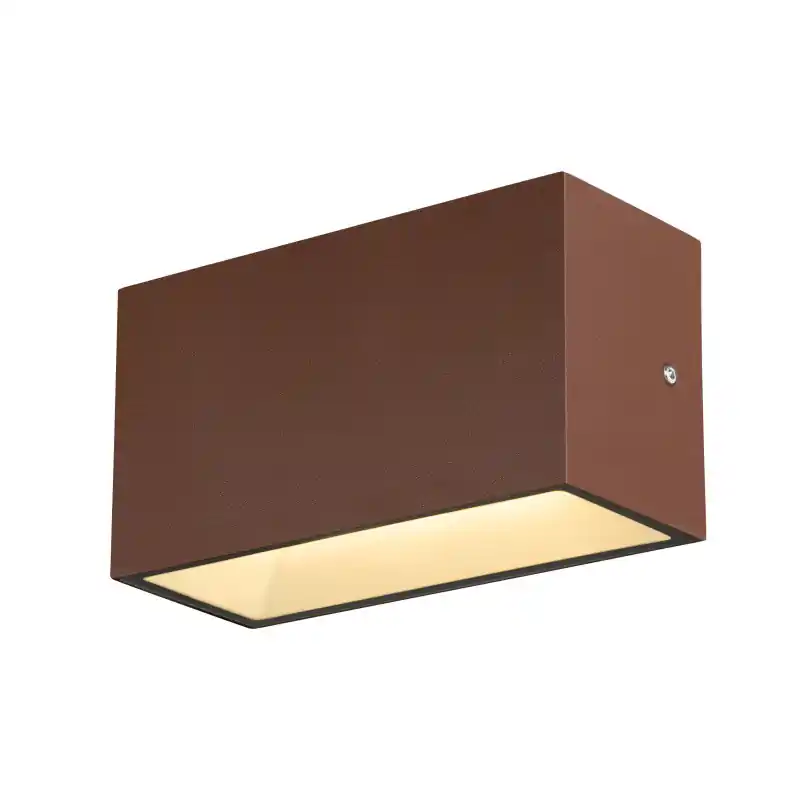 SITRA CUBE, applique extérieure, M, up/down, rouille, LED, 14W, 3000K/4000K, IP44, CCT Switch