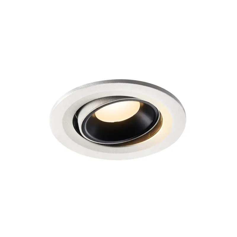 NUMINOS® MOVE S, encastré de plafond intérieur, orientable, 20 deg , blanc/noir, LED, 8,6W, 3000K