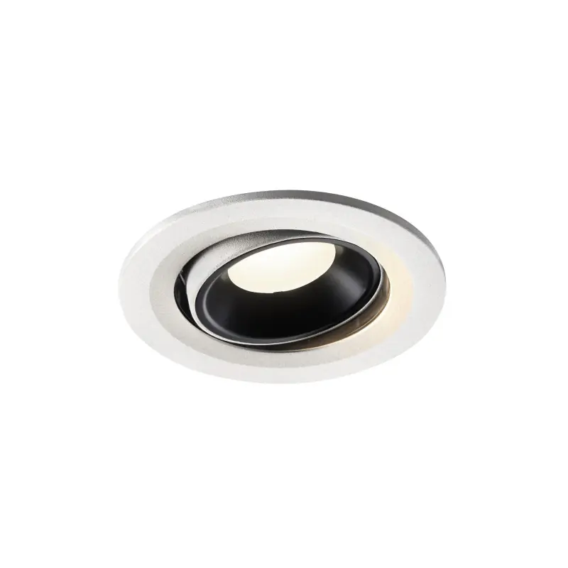 NUMINOS® MOVE S, encastré de plafond intérieur, orientable, 20 deg , blanc/noir, LED, 8,6W, 4000K