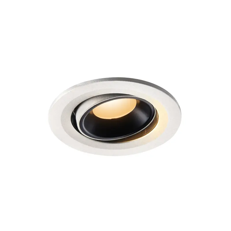 NUMINOS® MOVE S, encastré de plafond intérieur, orientable, 55 deg , blanc/noir, LED, 8,6W, 2700K