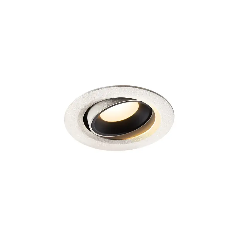 NUMINOS® MOVE XS, encastré de plafond intérieur, orientable, 20 deg , blanc/noir, LED, 7W, 3000K