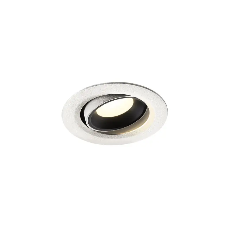 NUMINOS® MOVE XS, encastré de plafond intérieur, orientable, 20 deg , blanc/noir, LED, 7W, 4000K
