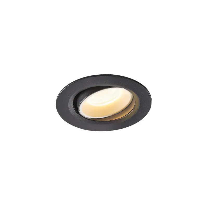 NUMINOS® MOVE XS, encastré de plafond intérieur, orientable, 20 deg , noir/blanc, LED, 7W, 3000K