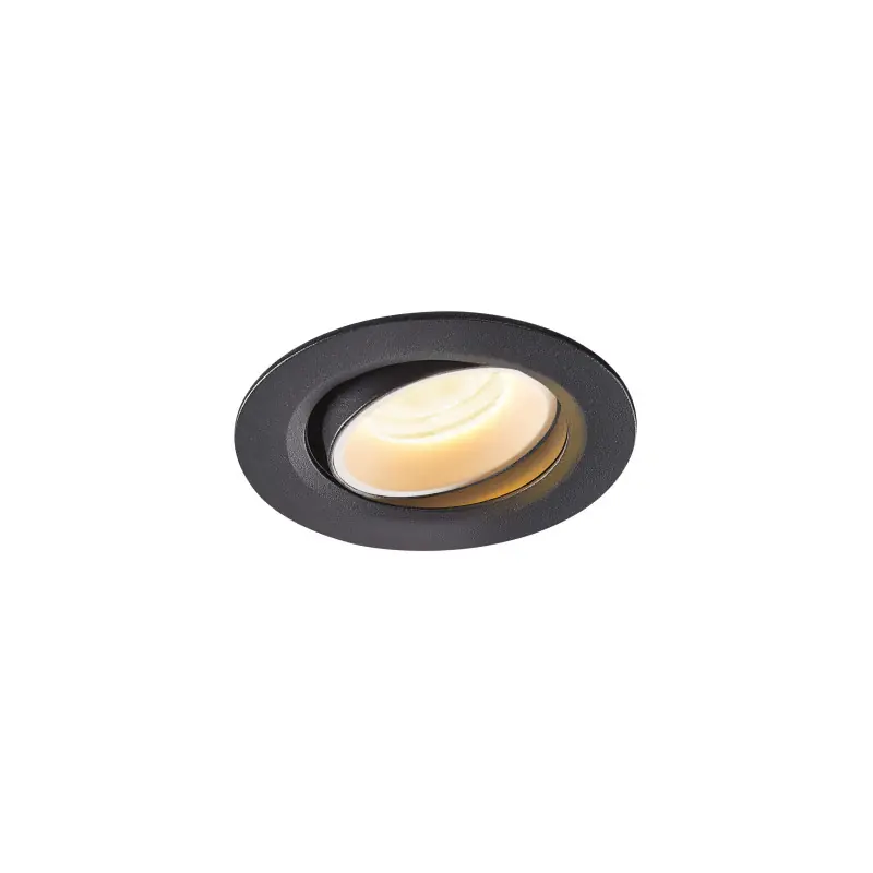 NUMINOS® MOVE XS, encastré de plafond intérieur, orientable, 55 deg , noir/blanc, LED, 7W, 2700K