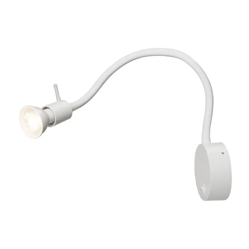 DIO FLEX PLATE, applique intérieure, liseuse, blanc, GU10/QPAR51, 50W max, avec interrupteur