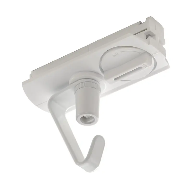 Adaptateur pour suspension, avec crochet, intérieur, pour rail 1 allumage à encastrer, blanc