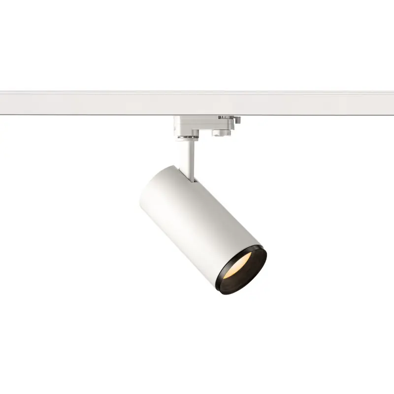 NUMINOS® M, spot pour rail 3 allumages intérieur, 60 deg , blanc/noir, LED, 20W, 2700K, variable