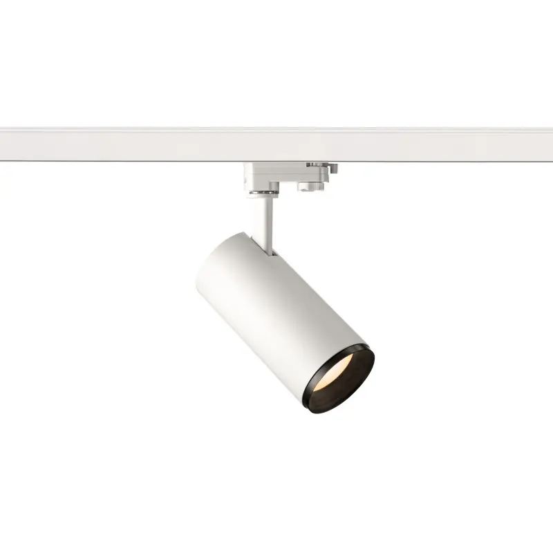 NUMINOS® M, spot pour rail 3 allumages intérieur, 60 deg , blanc/noir, LED, 20W, 3000K, variable