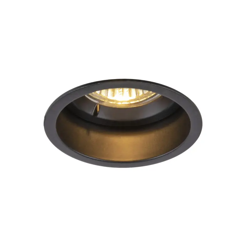 HORN, encastré de plafond intérieur, simple, noir, GU10/QPAR51, 25W max, IP20/IP44, RT 2012