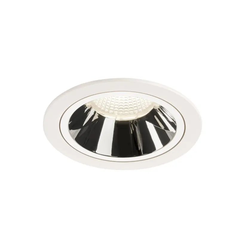 NUMINOS® L, encastré de plafond intérieur, 20 deg , blanc/chrome, LED, 25,41W, 4000K, IP20/IP44