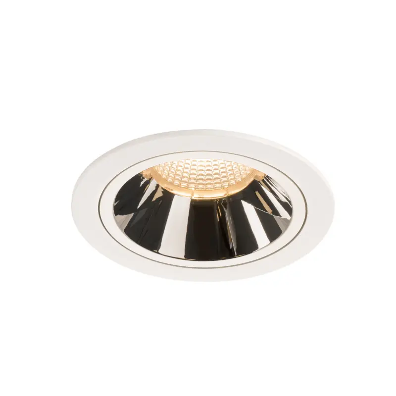 NUMINOS® L, encastré de plafond intérieur, 40 deg , blanc/chrome, LED, 25,41W, 2700K, IP20/IP44