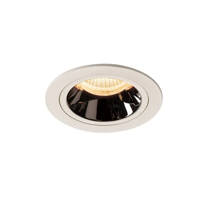NUMINOS® M, encastré de plafond intérieur, 20 deg , blanc/chrome, LED, 17,55W, 2700K, IP20/IP44
