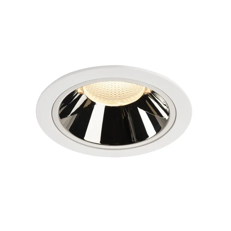 NUMINOS® XL, encastré de plafond intérieur, 20 deg , blanc/chrome, LED, 37,4W, 3000K, IP20/IP44