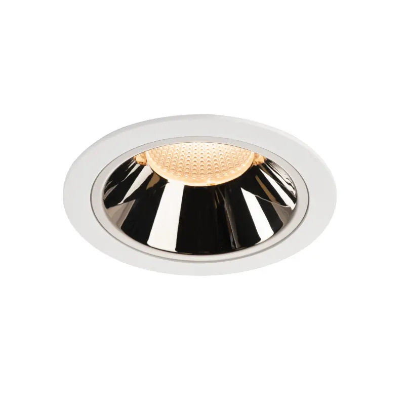 NUMINOS® XL, encastré de plafond intérieur, 40 deg , blanc/chrome, LED, 37,4W, 2700K, IP20/IP44