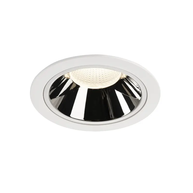 NUMINOS® XL, encastré de plafond intérieur, 55 deg , blanc/chrome, LED, 37,4W, 4000K, IP20/IP44