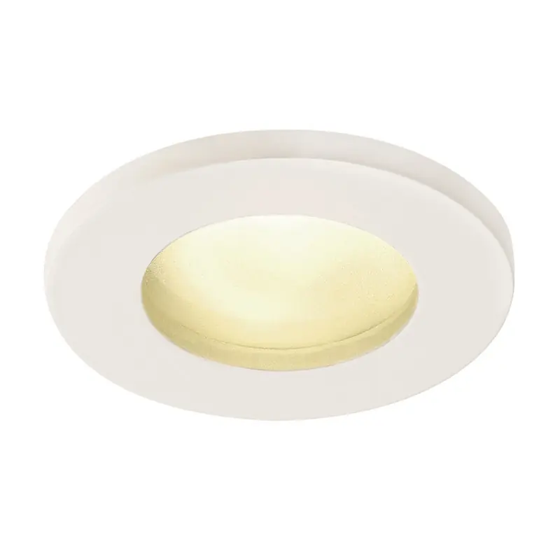 DOLIX OUT, encastré de plafond intérieur/extérieur, rond, blanc, GU10/QPAR51, 50W max, IP65