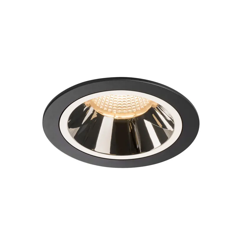 NUMINOS® L, encastré de plafond intérieur, 20 deg , noir/chrome, LED, 25,41W, 2700K, IP20/IP44